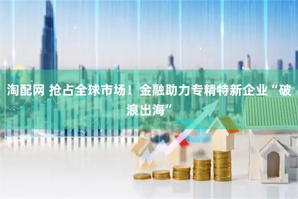 淘配网 抢占全球市场！金融助力专精特新企业“破浪出海”